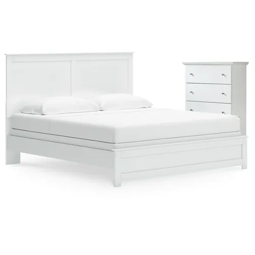 Bostwick Shoals King Panel Bed and Chest
