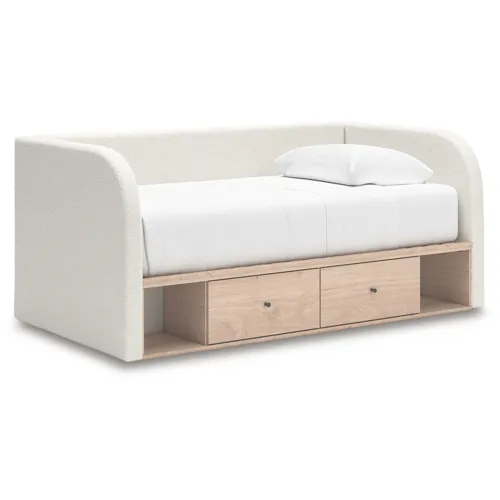 Arloster Twin Upholstered Day Bed with Storage