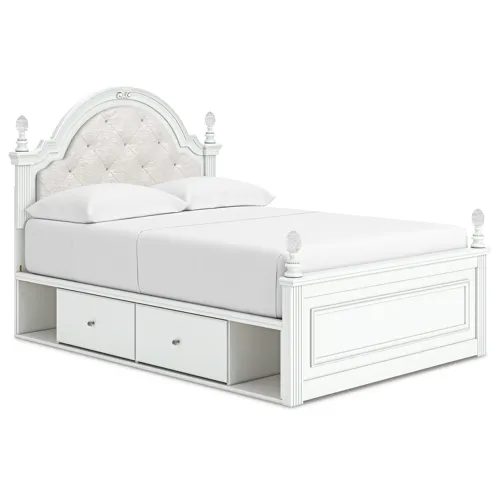 Kozlani Full Upholstered Panel Storage Bed