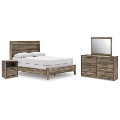 Baystorm Queen Panel Bed, Dresser, Mirror and Nightstand