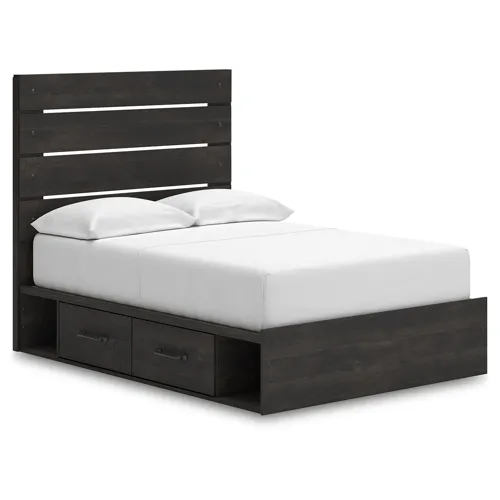 Hollivern Full Panel Bed with Storage