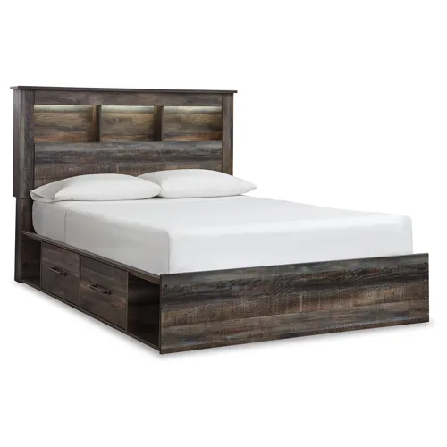 Drystan Bookcase Bed with 2 Storage Drawers
