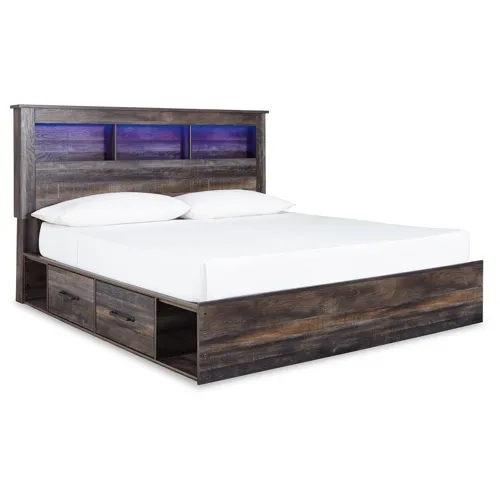 Drystan Bookcase Bed with 4 Storage Drawers