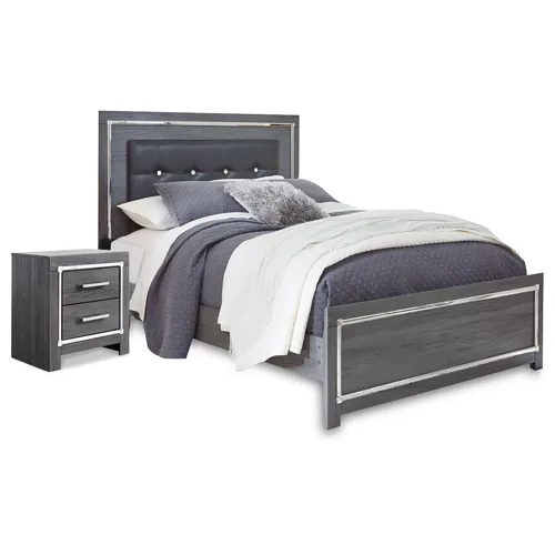 Lodanna Queen Panel Bed and Nightstand