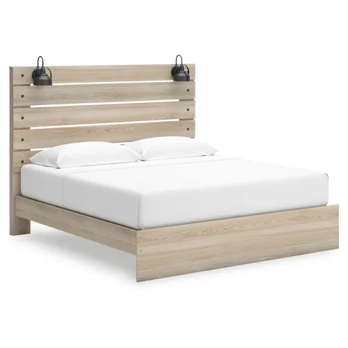 Senbry King Panel Bed with Storage