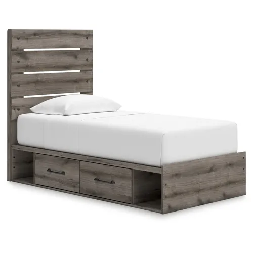 Graystorm Twin Panel Storage Bed