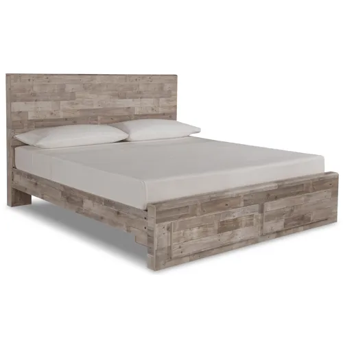 Effie King Panel Bed with 2 Storage Drawers