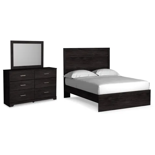 Belachime Full Panel Bed, Dresser and Mirror