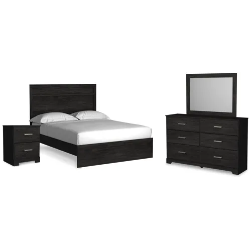Belachime Queen Panel Bed, Dresser, Mirror, and Nightstand