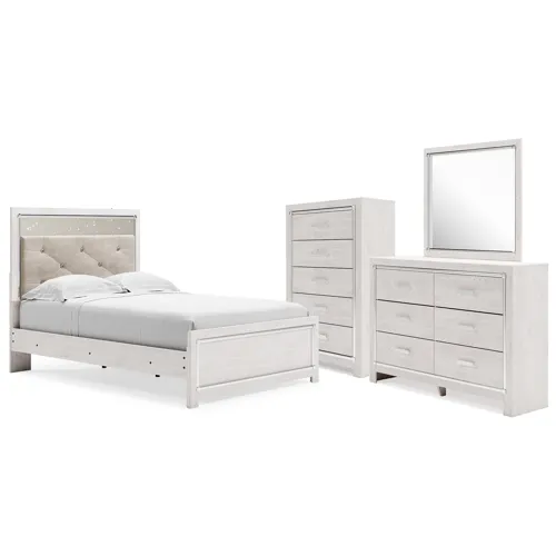 Altyra Full Panel Bed, Dresser, Mirror and Chest