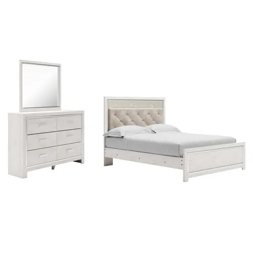 Altyra Queen Panel Bed, Dresser and Mirror