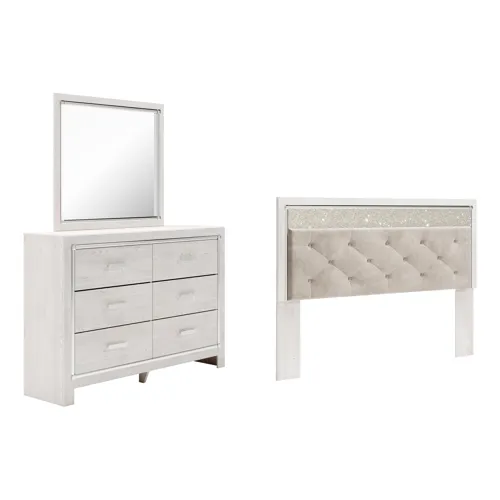 Altyra King Panel Headboard, Dresser and Mirror