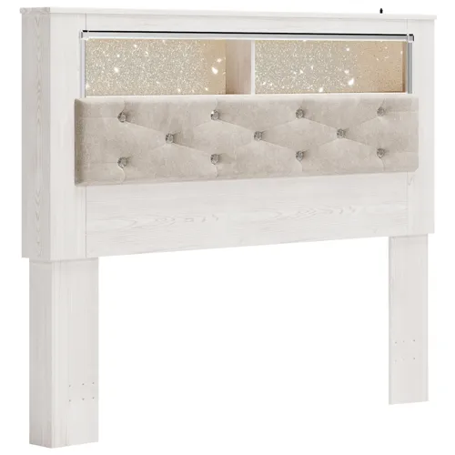 Altyra Upholstered Panel Bookcase Headboard