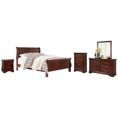 Alisdair Queen Sleigh Bed, Dresser, Mirror, Chest and Nightstand