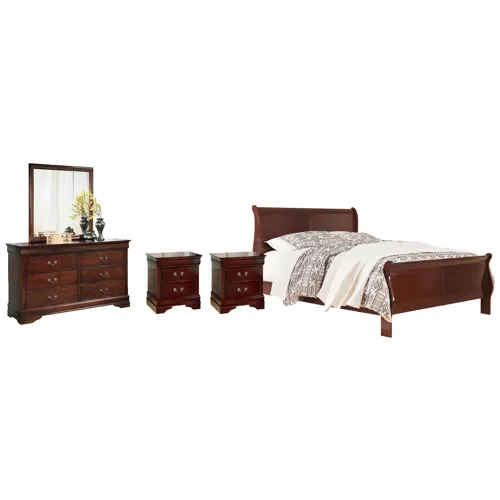 Alisdair Queen Sleigh Bed, Dresser, Mirror, Chest and 2 Nightstands
