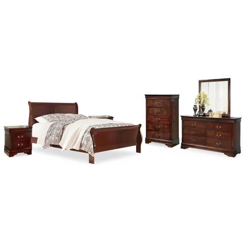 Alisdair King Sleigh Bed, Dresser, Mirror, Chest and 2 Nightstands