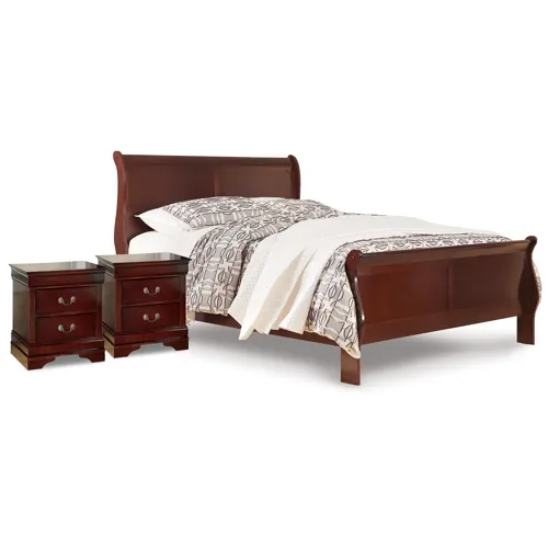 Alisdair Queen Sleigh Bed and 2 Nightstands