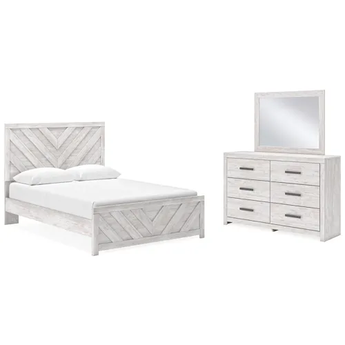Cayboni Queen Panel Bed, Dresser and Mirror