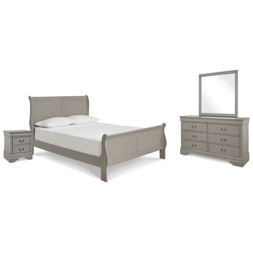 Kordasky Queen Sleigh Bed, Dresser, Mirror, and Nightstand