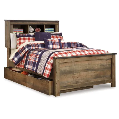 Trinell Full Bookcase Bed with Storage