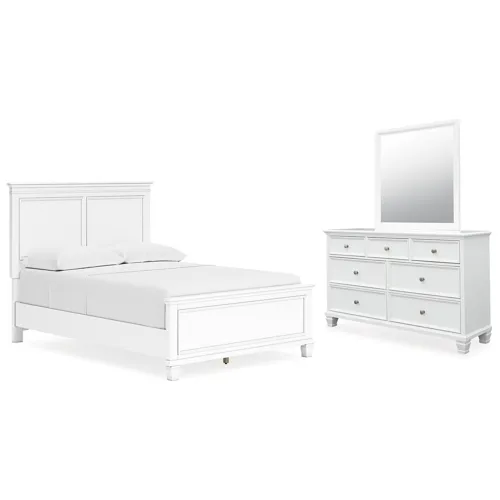 Fortman Full Panel Bed, Dresser and Mirror