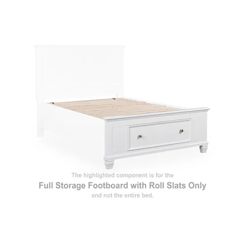 Fortman Full Storage Footboard with Roll Slats