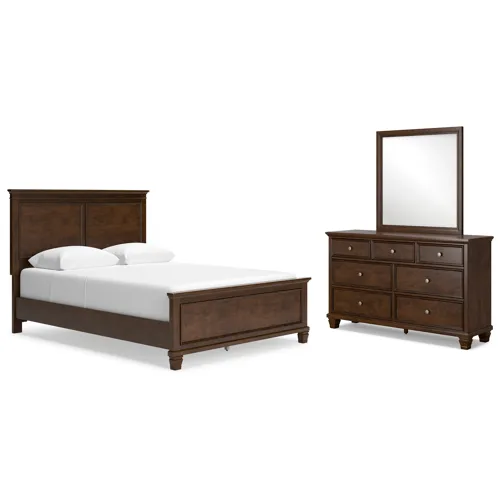 Danabrin Queen Panel Bed, Dresser and Mirror