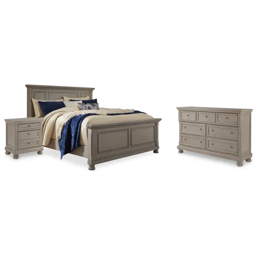 Lettner Queen Panel Bed, Dresser, and Nightstand