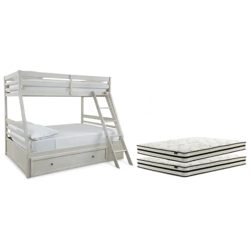 Robbinsdale Twin over Full with Storage and Mattresses