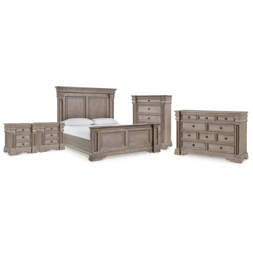 Blairhurst King Panel Bed, Dresser, Chest and 2  Nightstands