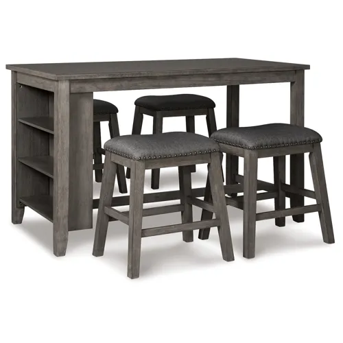 Caitbrook Counter Height Dining Table and 4 Barstools