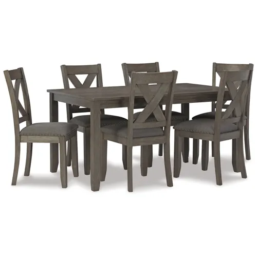 Caitbrook Dining Table and Chairs (Set of 7)