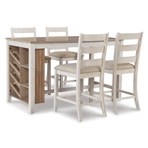 Skempton Counter Height Dining Table and 4 Barstools