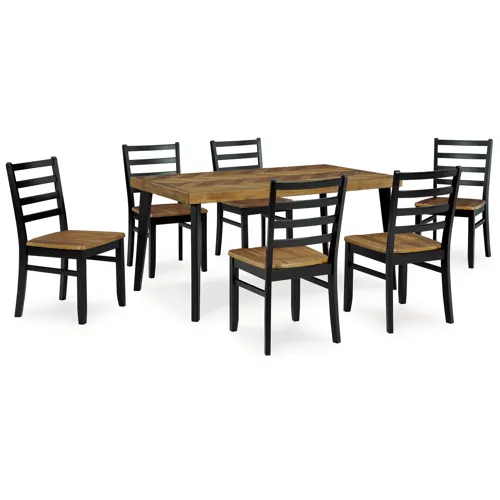 Blondon Dining Table and 6 Chairs (Set of 7)