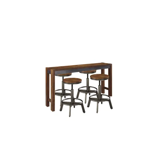 Torjin Counter Height Dining Table with 4 Barstools