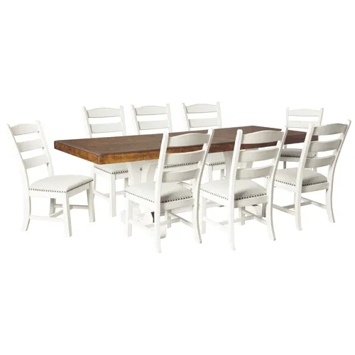 Valebeck Dining Table and 8 Chairs