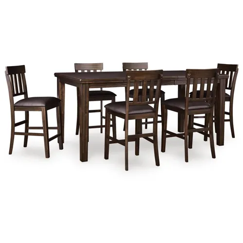 Haddigan Counter Height Dining Table and 6 Barstools