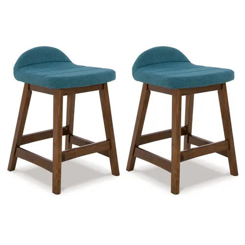 Lyncott Counter Height Bar Stool (Set of 2)