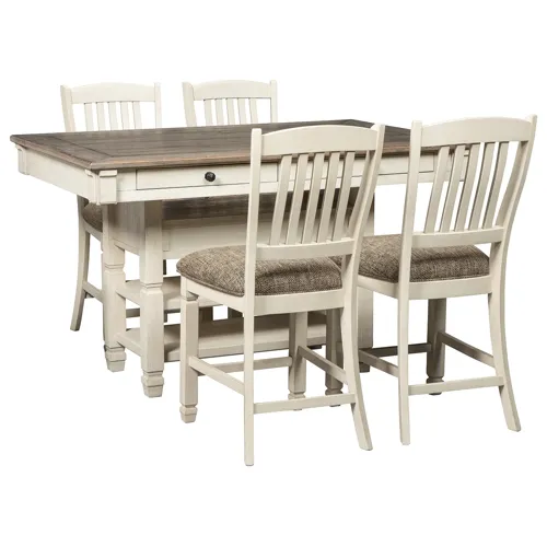 Bolanburg Counter Height Dining Table with 4 Barstools