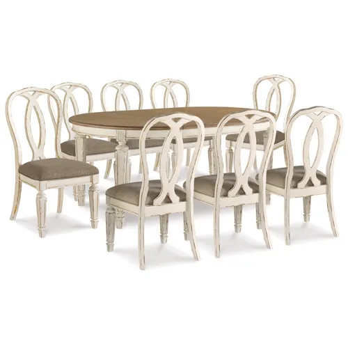 Realyn Dining Table and 8 Chairs