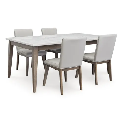 Loyaska Dining Table and 4 Chairs