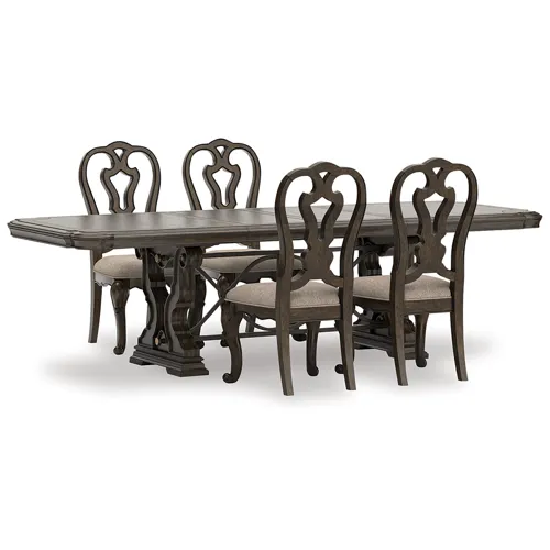 Maylee Extension Dining Table and 4 Chairs