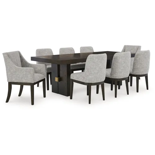 Burkhaus Dining Table and 8 Chairs