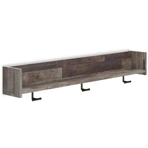 Neilsville Wall Mounted Coat Rack with Shelf