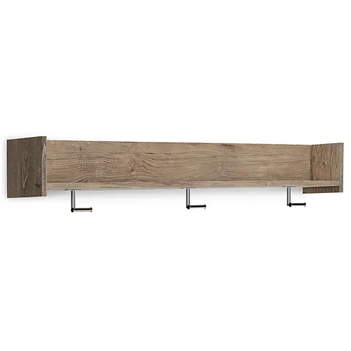 Oliah Wall Mounted Coat Rack with Shelf