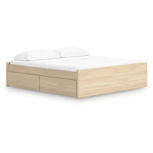 Onita King Platform Bed with 1 Side Storage