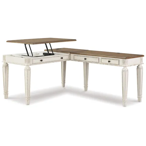 Realyn 2-Piece Home Office Lift Top Desk