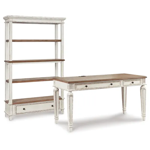 Realyn Desk and Bookcase