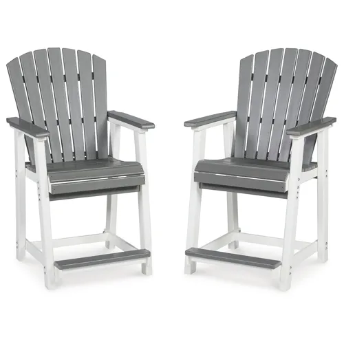 Transville Outdoor Counter Height Bar Stool (Set of 2)
