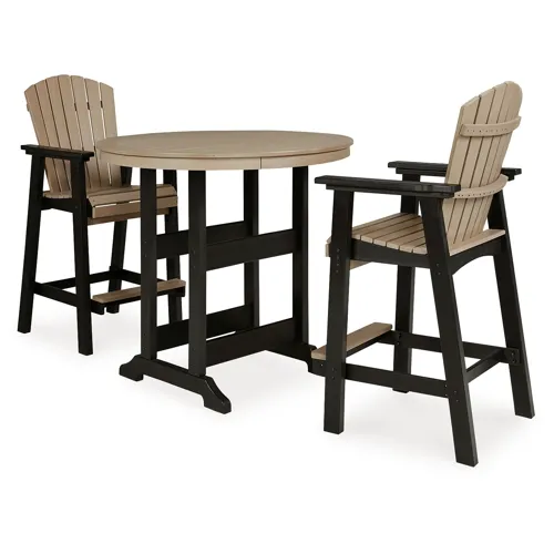 Fairen Trail Outdoor Counter Height Dining Table with 2 Barstools